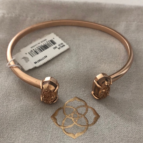 Malia gold bangle bracelet by Kendra Scott - Picture 2 of 3